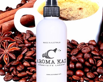 Coffee Cinnamon Vanilla Body Spray Mist Cruelty Free Vegan Alcohol-Free Perfume
