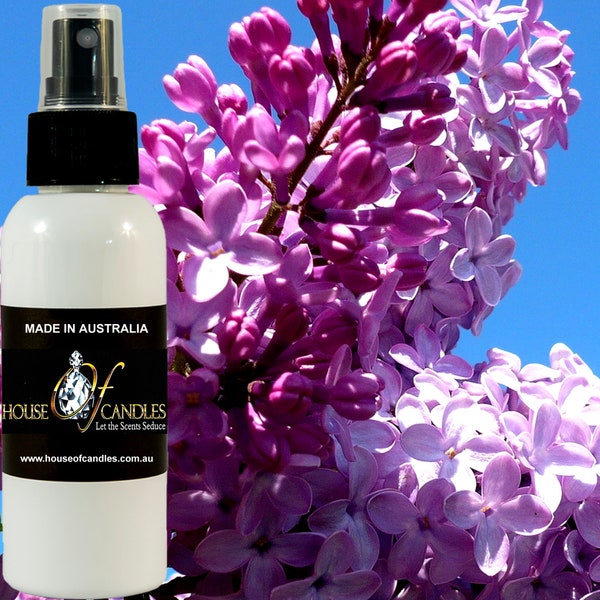 Fresh Lilac Body Spray Mist Fragrance, Vegan Ingredients, Cruelty-Free, Alcohol Free Perfume, Hand Poured
