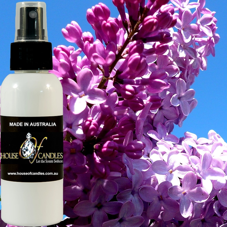 Fresh Lilac Body Spray Mist Fragrance, Vegan Ingredients, Cruelty-Free, Alcohol Free Perfume, Hand Poured image 1