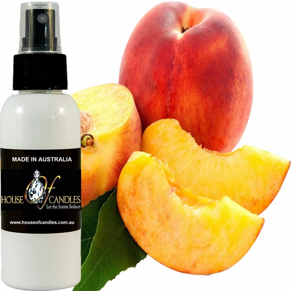 Apricot Peaches Körpersprühnebel, vegane Inhaltsstoffe, ohne Grausamkeiten, alkoholfreies Parfüm, von Hand gegossen