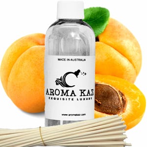 Apricot Peaches Fragrance Oil Refill for Diffusers Vegan Cruelty-Free Room Scent Home Air Freshener/Deodorizer