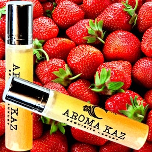 Fresh Strawberries Perfume Roll On Fragrance Oil Vegan Alcohol-Free