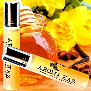 Amber Wattle & Wild Honey Perfume Roll On Fragrance Oil Vegan Alcohol-Free