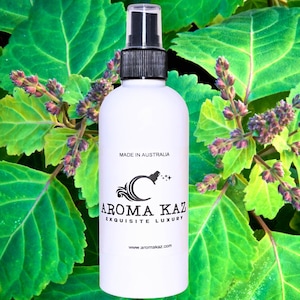 Spray desodorizante de ambiente/roupa de cama/carro com patchouli australiano, fragrância desodorizante vegana/sem crueldade