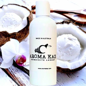 Vanilla Coconut Perfume Infused Body Wash/Bubble Bath/Shower Gel/Liquid Soap Vegan Cruelty Free Skincare