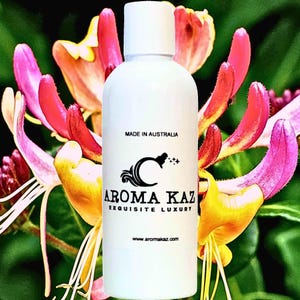 Honeysuckle Jasmine Perfume Infused Body Wash/Bubble Bath/Shower Gel/Liquid Soap Vegan Cruelty Free Skincare