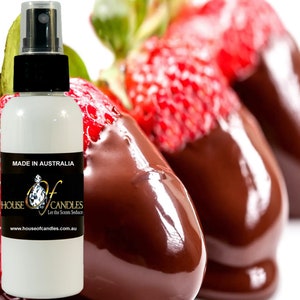 Chocolate Strawberries Body Spray Mist Fragrance, Vegan Ingredients, Cruelty-Free, Alcohol Free Perfume, Hand Poured