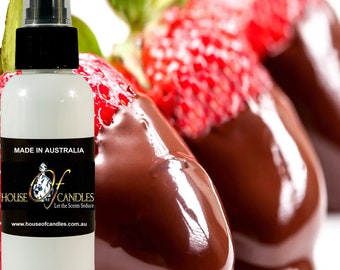 Chocolate Strawberries Body Spray Mist Fragrance, Vegan Ingredients, Cruelty-Free, Alcohol Free Perfume, Hand Poured