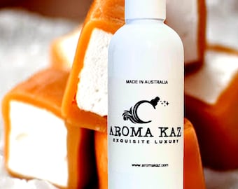 Karamell Marshmallows Bad Körpermassage Öl | Vegan Tierversuchsfrei | Handarbeit aus Australien