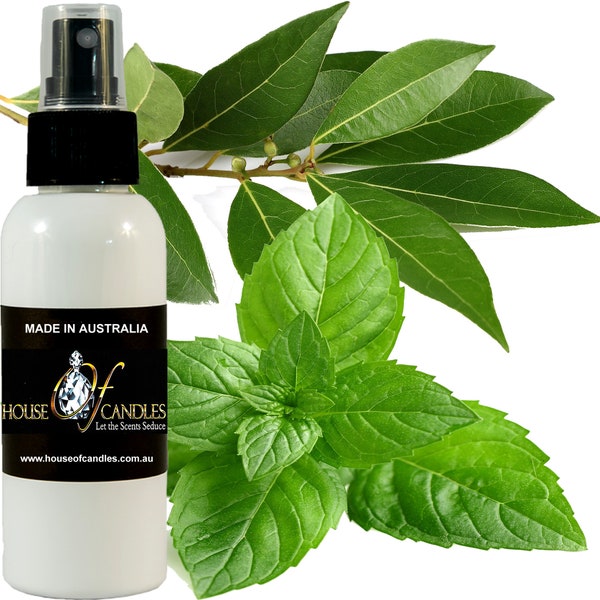 Eucalyptus & Spearmint Body Spray Mist Fragrance, Vegan Ingredients, Cruelty-Free, Alcohol Free Perfume, Hand Poured