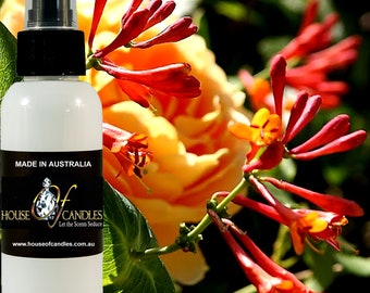 Honeysuckle Jasmine Body Spray Mist Fragrance, Vegan Ingredients, Cruelty-Free, Alcohol Free Perfume, Hand Poured