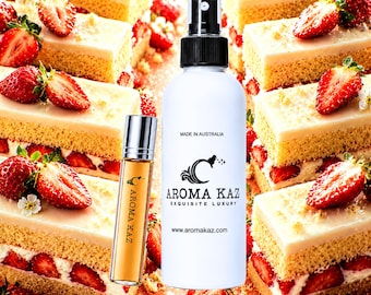 Spray corporal Strawberry Shortcake: fragancia vegana, sin crueldad animal y sin alcohol.