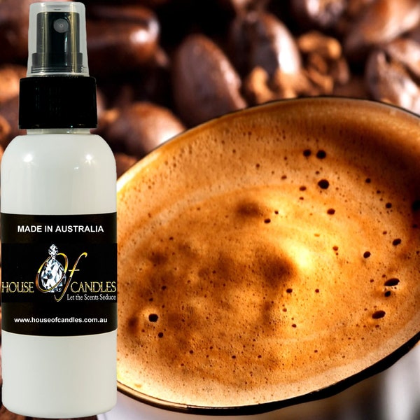 Fresh Coffee Scented Room Linen Bathroom Car Air Freshener Spray Mist, Vegan, Cruelty Free, Deodorizer, Home Fragrance