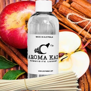 Óleo Difusor de Maçã, Especiarias e Canela – Aromatizador de Ambiente Vegano e Sem Álcool