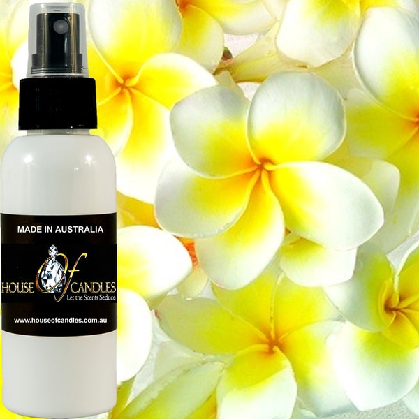 Frangipani Body Spray Mist Fragrance, Vegan Ingredients, Cruelty-Free, Alcohol Free Perfume, Hand Poured