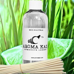 Lemongrass & Limes Fragrance Oil Refill for Diffusers Vegan Cruelty-Free Room Scent Home Air Freshener/Deodorizer