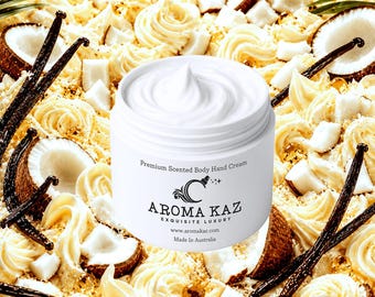 Creamy Tahitian Vanilla Body Hand Cream Vegan Moisturizer Cruelty-Free
