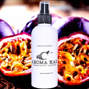 Brume en vaporisateur pour le corps aux fruits de la passion frais Parfum sans alcool Ingrédients végétaliens Parfum sans cruauté envers les animaux de compagnie Coulé à la main Luxe à porter au quotidien