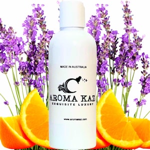 Sweet Orange & Lavender Body Wash/Bubble Bath/Shower Gel/Liquid Soap
