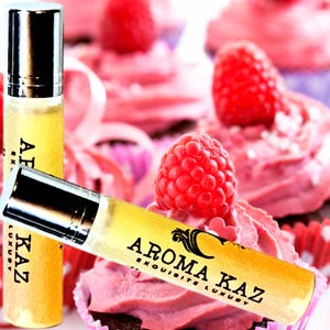 Raspberry Cream Cupcakes Perfume Roll On Fragrance Oil Vegan Alcohol-Free
