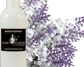 Huile de massage pour le corps parfumée au lilas blanc et à la lavande, végétalienne sans cruauté, aromathérapie, mélange de parfums de relaxation