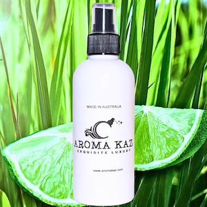 Lemongrass & Limes Body Spray Mist Alcohol-Free Perfume Vegan Ingredients Cruelty-Free Fragrance Hand Poured Luxury for Everyday Wear