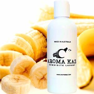 Fresh Bananas Perfume Infused Body Wash/Bubble Bath/Shower Gel/Liquid Soap Vegan Cruelty Free Skincare