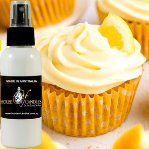 Lemon Cupcakes Body Spray Mist Fragrance, Vegan Ingredients, Cruelty-Free, Alcohol Free Perfume, Hand Poured