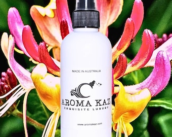 Honeysuckle Jasmine Body Spray Mist Alcohol-Free Perfume Vegan Ingredients Cruelty-Free Fragrance Hand Poured Luxury for Everyday Wear