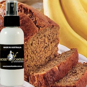 Banana Bread Body Spray Mist Fragrance, Vegan Ingredients, Cruelty-Free, Alcohol Free Perfume, Hand Poured