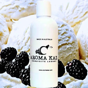 Black Raspberry Vanilla Perfume Infused Body Wash/Bubble Bath/Shower Gel/Liquid Soap Vegan Cruelty Free Skincare