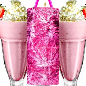 Strawberry Milkshake Scented Pillar Candle Eco-Friendly