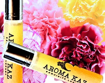Fresh Carnations Roll-On Fragrance Oil Alcohol Free Perfume with Vegan Ingredients Cruelty-Free Hand Poured Scent for Daily Wear