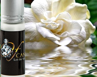 Gardenia Roll On Fragrance Oil, Vegan Ingredients, Cruelty-Free, Alcohol Free Perfume, Hand Poured