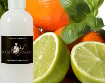 Lime Basil Mandarin Scented Body Wash, Bubble Bath, Liquid Soap, Shower Gel, Cruelty Free, Perfume Infused