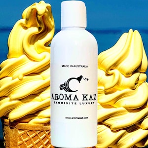 Banana Buttercream Perfume Infused Body Wash/Bubble Bath/Shower Gel/Liquid Soap Vegan Cruelty Free Skincare
