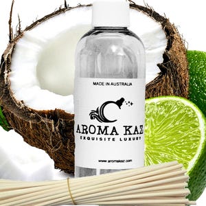 Olio per diffusore al cocco e lime – Profumo per la casa vegano e senza alcol