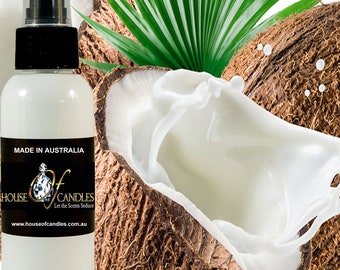 Vanilla Coconut Scented Room Linen Bathroom Car Air Freshener Spray Mist, Vegan, Cruelty Free, Deodorizer, Home Fragrance
