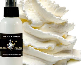 Buttercream Vanilla Scented Room Linen Bathroom Car Air Freshener Spray Mist, Vegan, Cruelty Free, Deodorizer, Home Fragrance