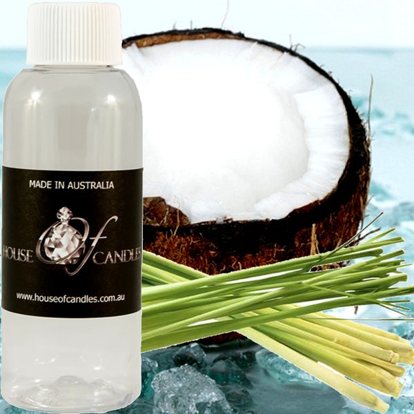 Coconut Lemongrass Fragrance Oil For Soap Candle Making Body Butter Lotion Air Freshener Slime Oil Burner Diffusers Perfume Oil Potpourri