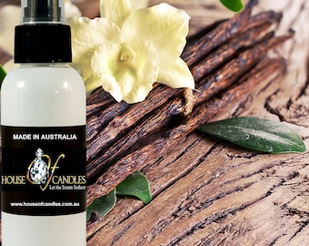 Sandalwood Vanilla Musk Body Spray Mist Fragrance, Vegan Ingredients, Cruelty-Free, Alcohol Free Perfume, Hand Poured