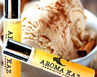 Creamy Cinnamon Vanilla Roll-On Fragrance Oil Alcohol Free Perfume with Vegan Ingredients Cruelty-Free Hand Poured Scent for Daily Wear