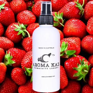 Fresh Strawberries Body Spray Mist Alcohol-Free Perfume Vegan Ingredients Cruelty-Free Fragrance Hand Poured Luxury for Everyday Wear
