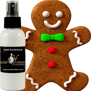 Gingerbread Body Spray Mist Fragrance, Vegan Ingredients, Cruelty-Free, Alcohol Free Perfume, Hand Poured