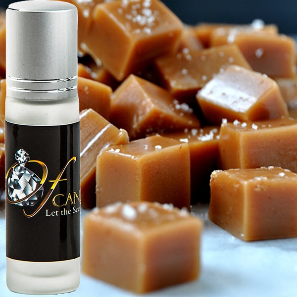 Salted Caramels Roll On Fragrance Oil, Vegan Ingredients, Cruelty-Free, Alcohol Free Perfume, Hand Poured