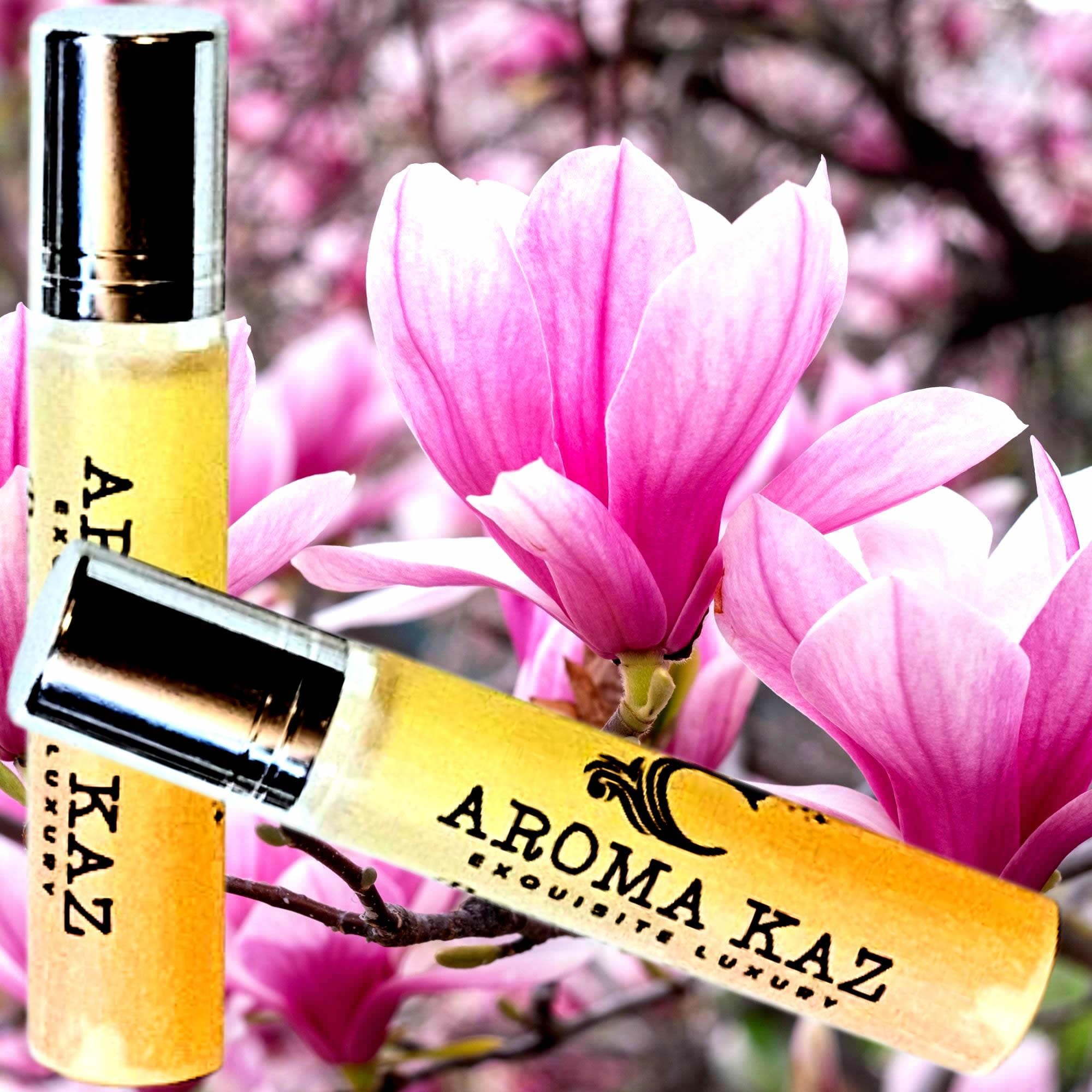 Magnolia Roll-On Fragrance Oil Alcohol Free Perfume with Vegan Ingredients Cruelty-Free Hand Poured Scent for Daily Wear