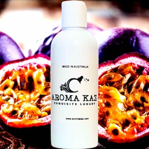 Fresh Passion Fruit Perfume Infused Body Wash/Bubble Bath/Shower Gel/Liquid Soap Vegan Cruelty Free Skincare