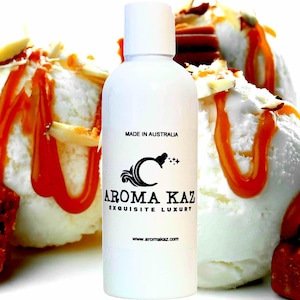 Vanilla Caramel Perfume Infused Body Wash/Bubble Bath/Shower Gel/Liquid Soap Vegan Cruelty Free Skincare