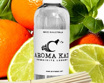Lime Basil Mandarin Diffuser Oil – Vegan Alcohol-Free Home Fragrance