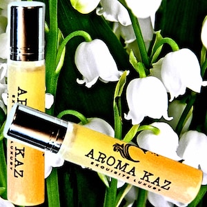 Lily Of The Valley Roll-On Fragrance Oil Alcohol Free Perfume with Vegan Ingredients Cruelty-Free Hand Poured Scent for Daily Wear